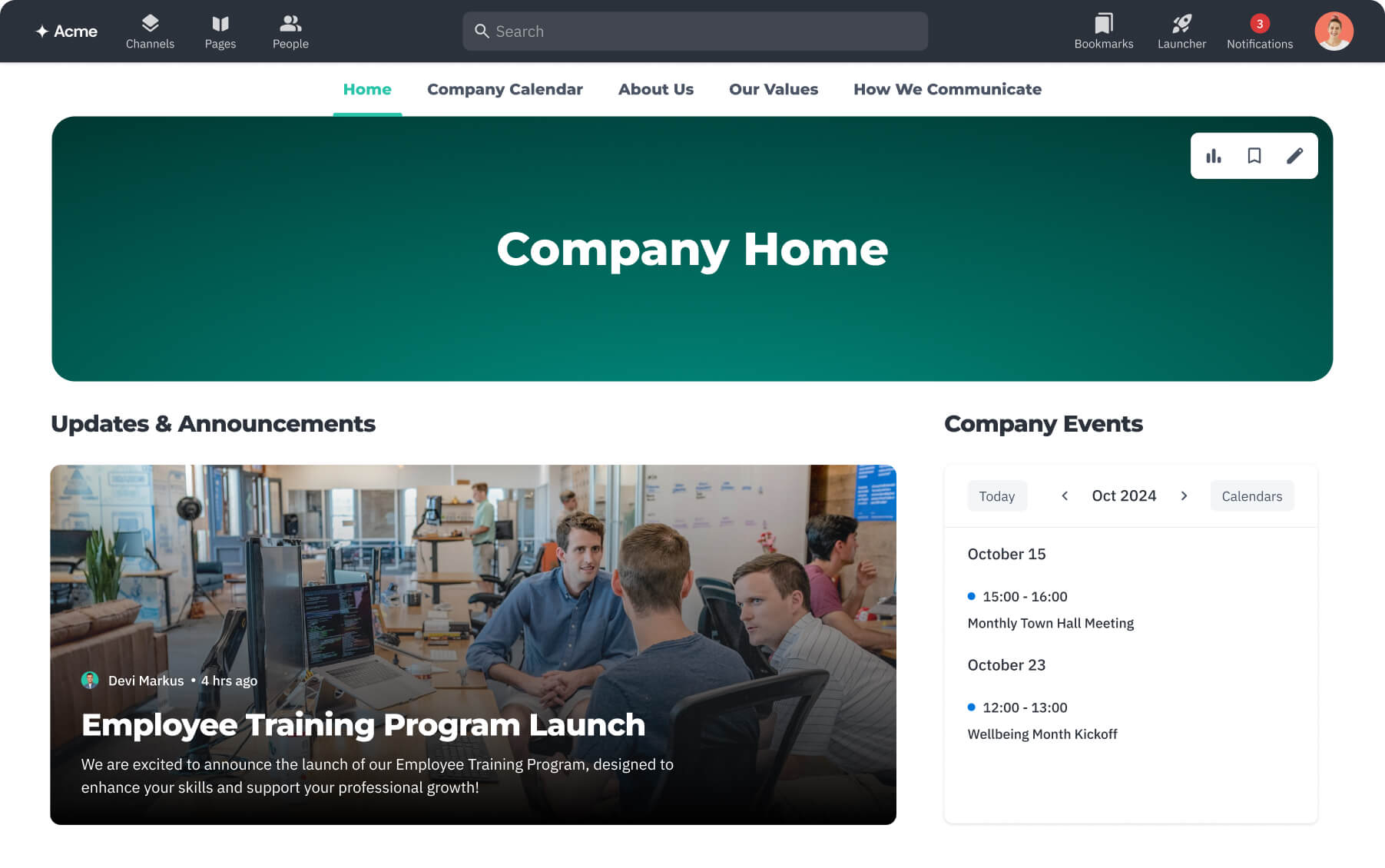 Intranet features overview | Happeo