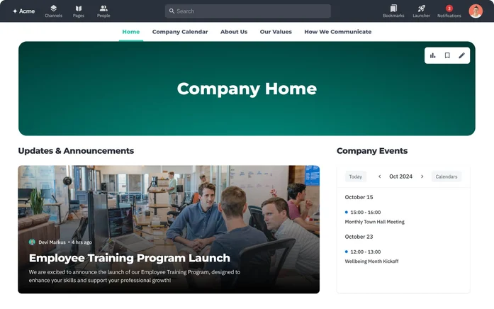 Intranet features overview | Happeo