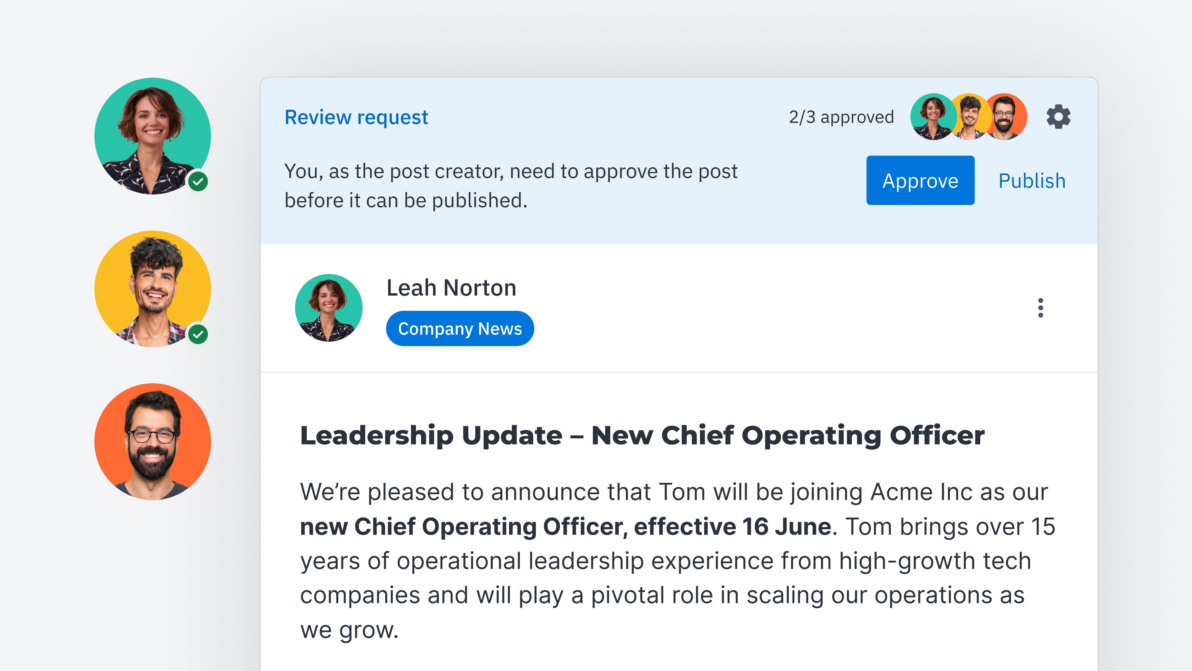 Control when you need it