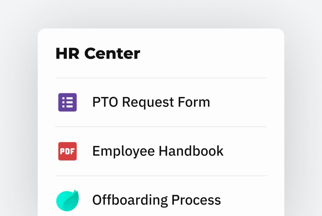 Centralize HR Policies
