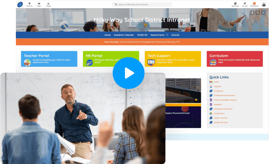 Happeo intranet for Education