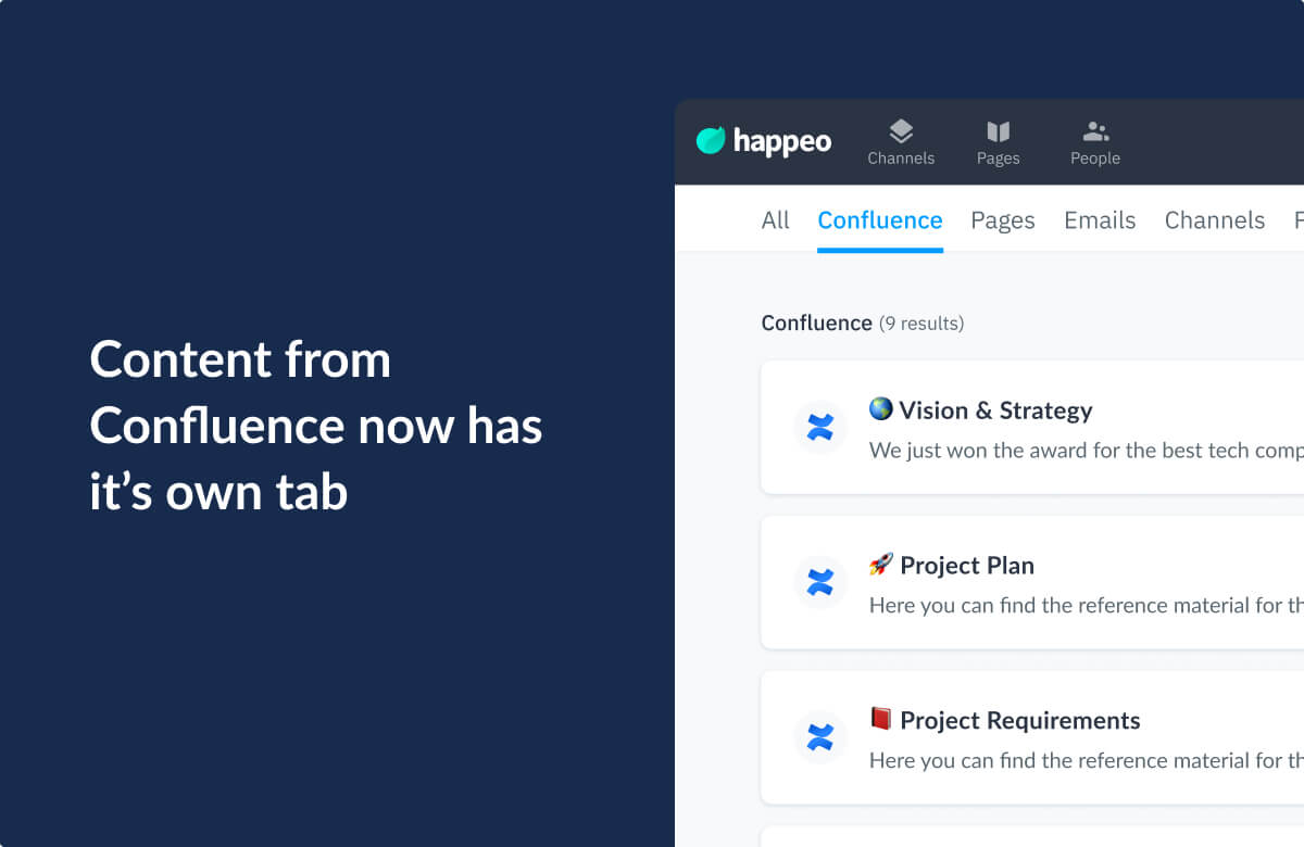 Happeo and Confluence integration