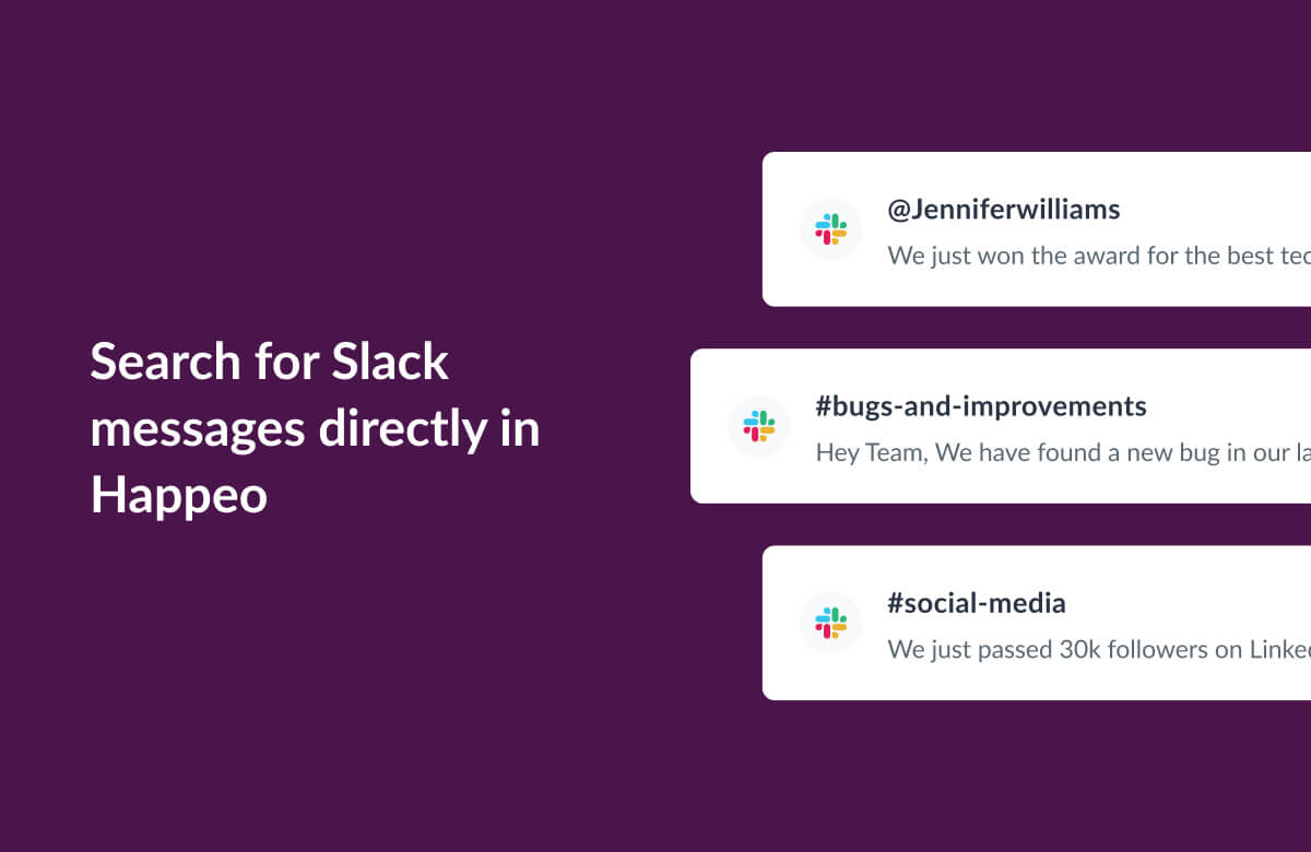 Happeo and Slack integration
