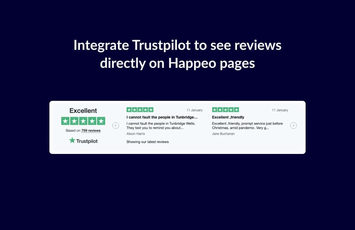 Happeo and Trustpilot integration