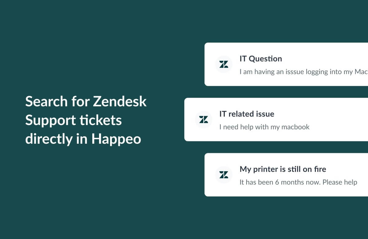 Happeo Zendesk Support integration