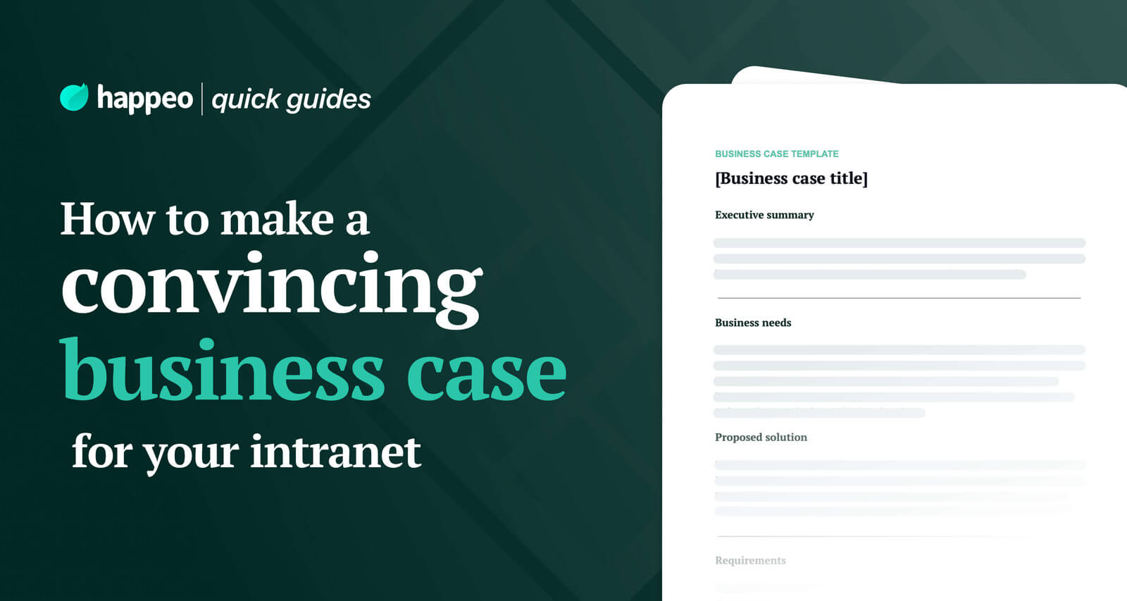 How to make a convincing business case for your intranet