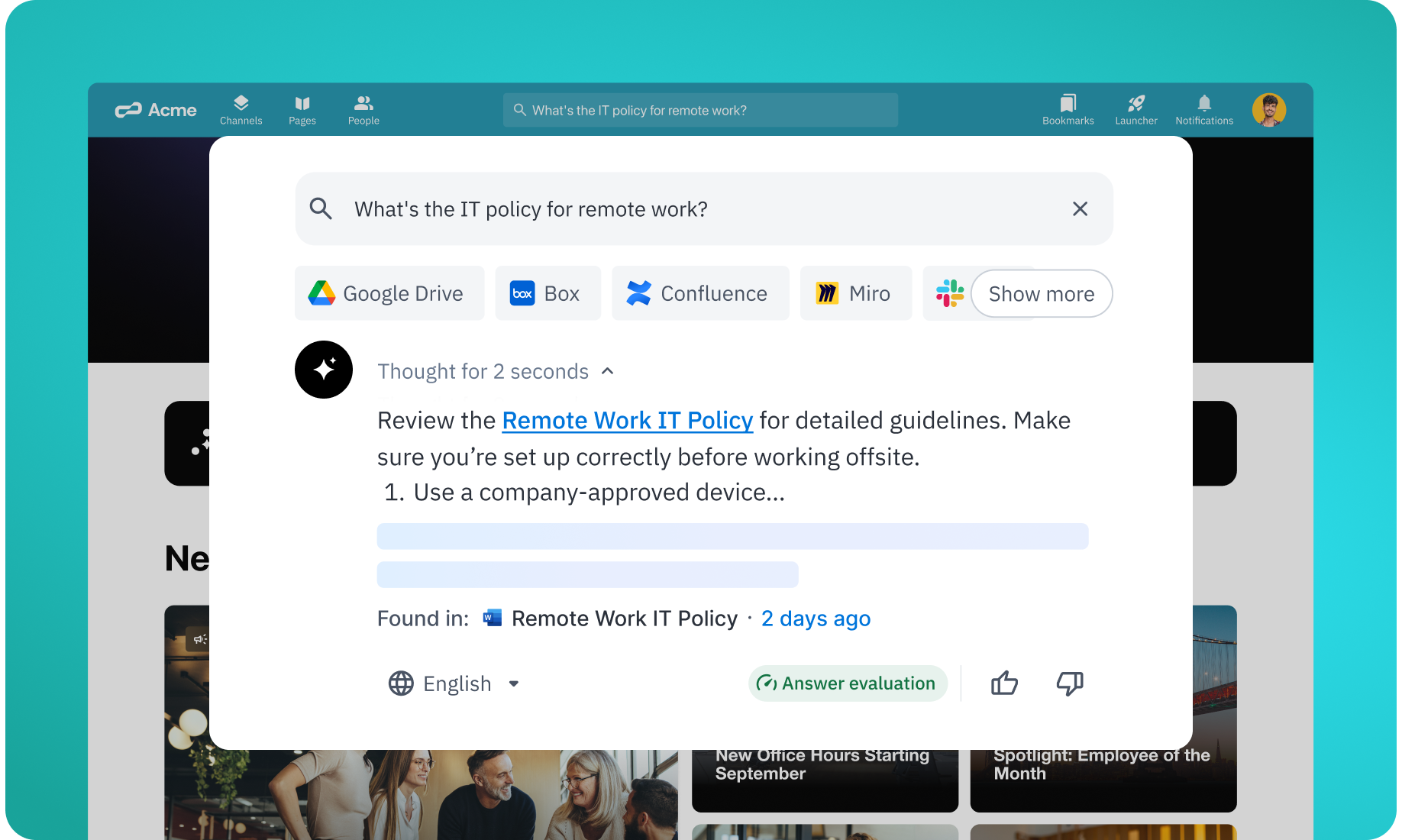 Instant answers with AI Search