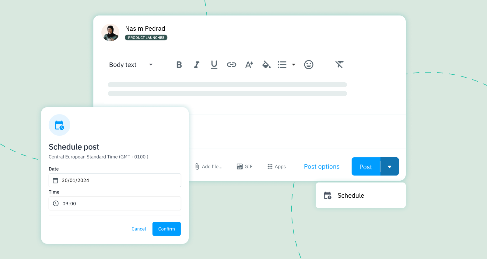 Happeo is Introducing Scheduled Posts to Enhance Your Internal Comms Strategy